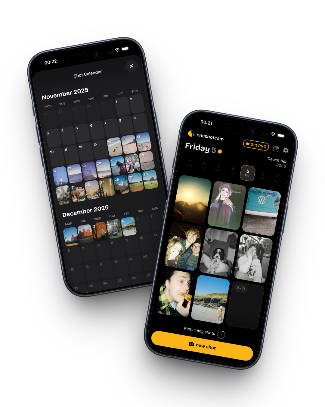 oneshotcam iPhone app screenshot